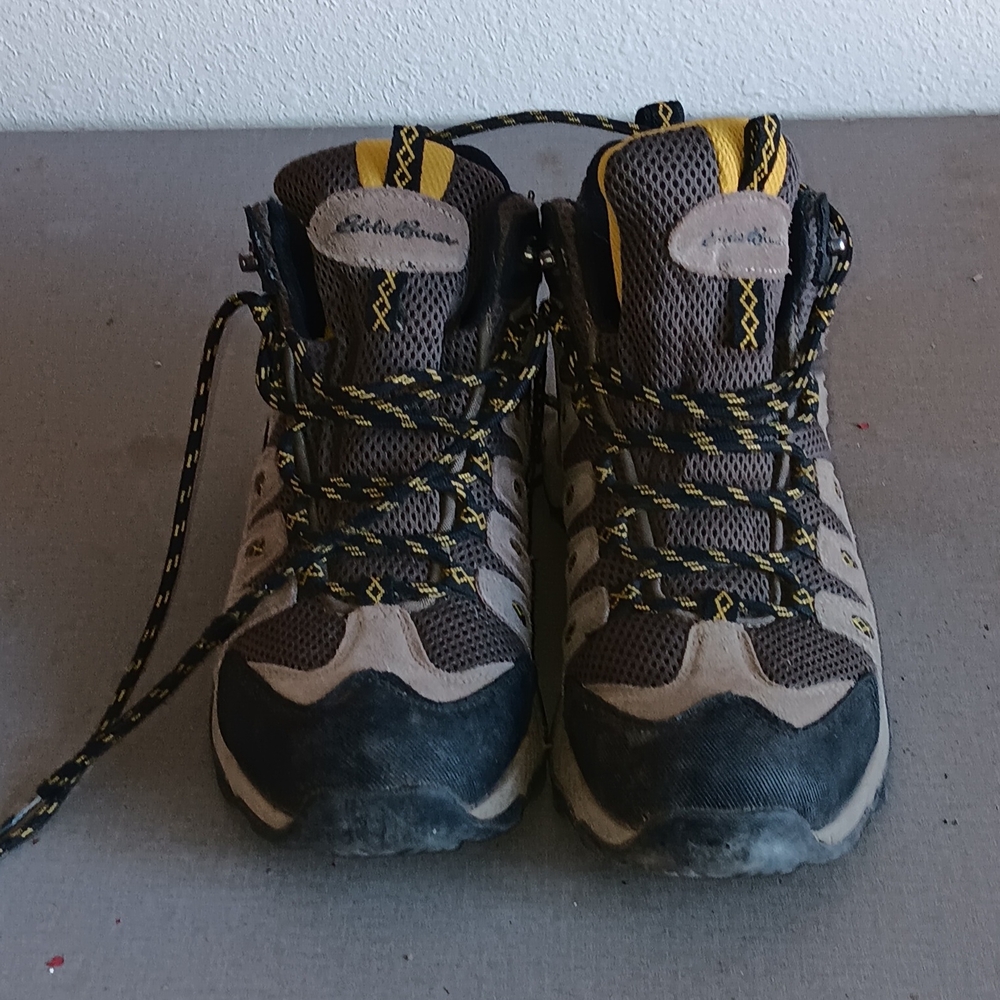 Eddie Bauer Kids Hiking Shoes - Black and Yellow